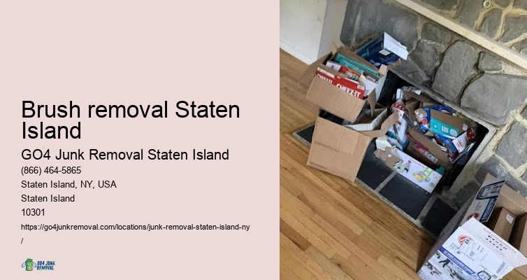 Brush removal Staten Island office furniture removal