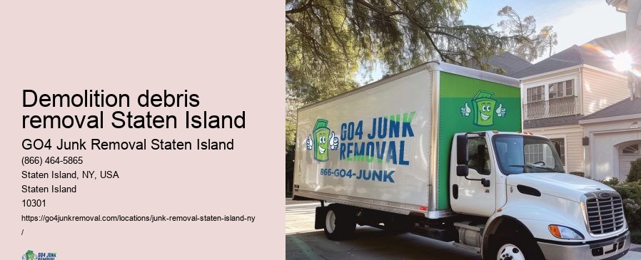 Demolition debris removal Staten Island rubbish clearance