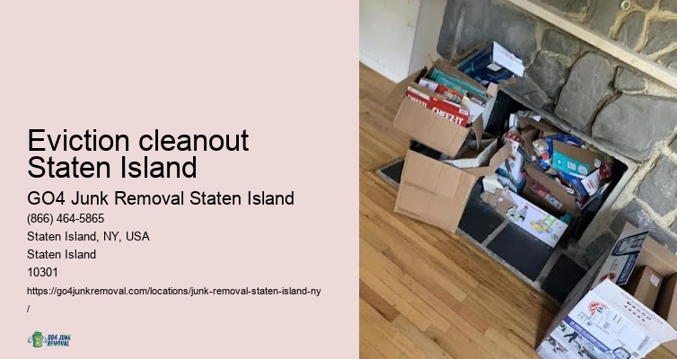 Eviction cleanout Staten Island junk disposal