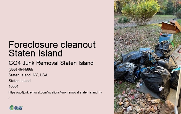 Furniture disposal Foreclosure cleanout Staten Island