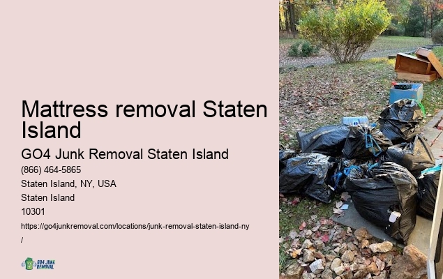 Mattress removal Staten Island construction debris removal