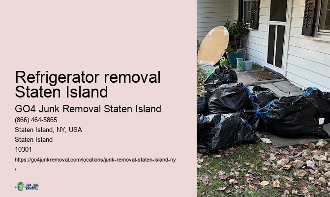 Refrigerator removal Staten Island junk car removal