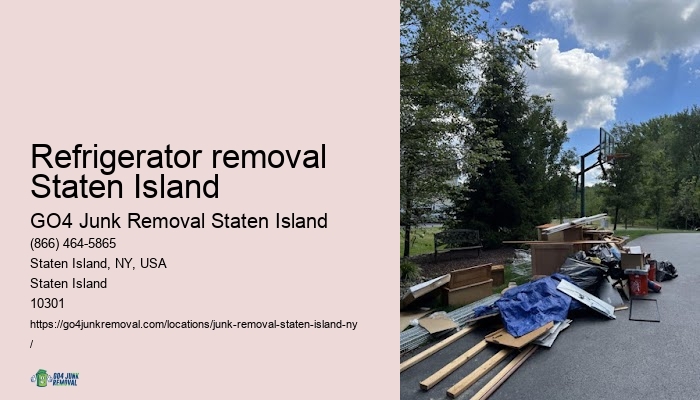 Refrigerator removal Staten Island large item disposal
