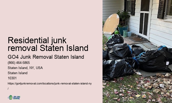 Yard cleanup Residential junk removal Staten Island
