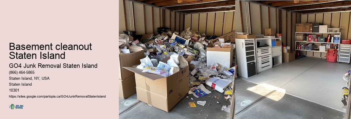 Basement cleanout Staten Island debris hauling