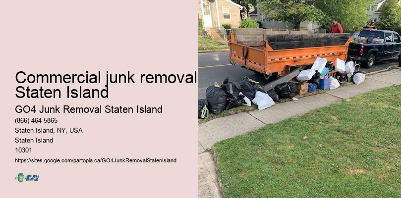 Commercial junk removal Staten Island yard waste pickup