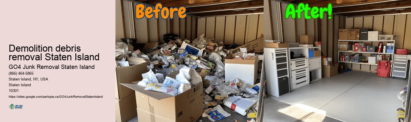 Demolition debris removal Staten Island junk trash removal