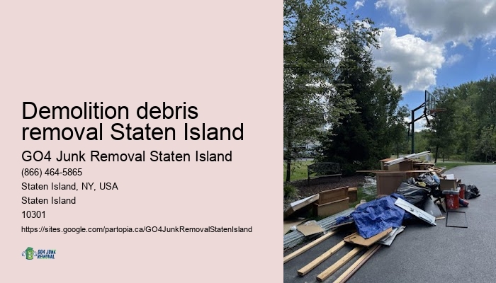 Junk clearance Demolition debris removal Staten Island