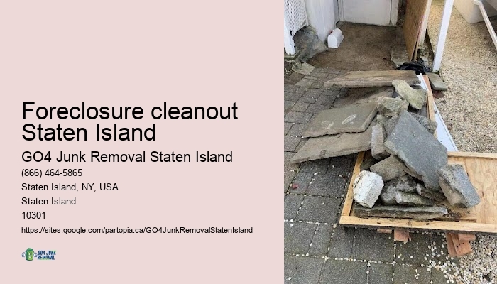 Foreclosure cleanout Staten Island bulk trash disposal