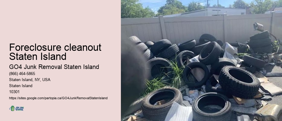 Junk removal and recycling Foreclosure cleanout Staten Island
