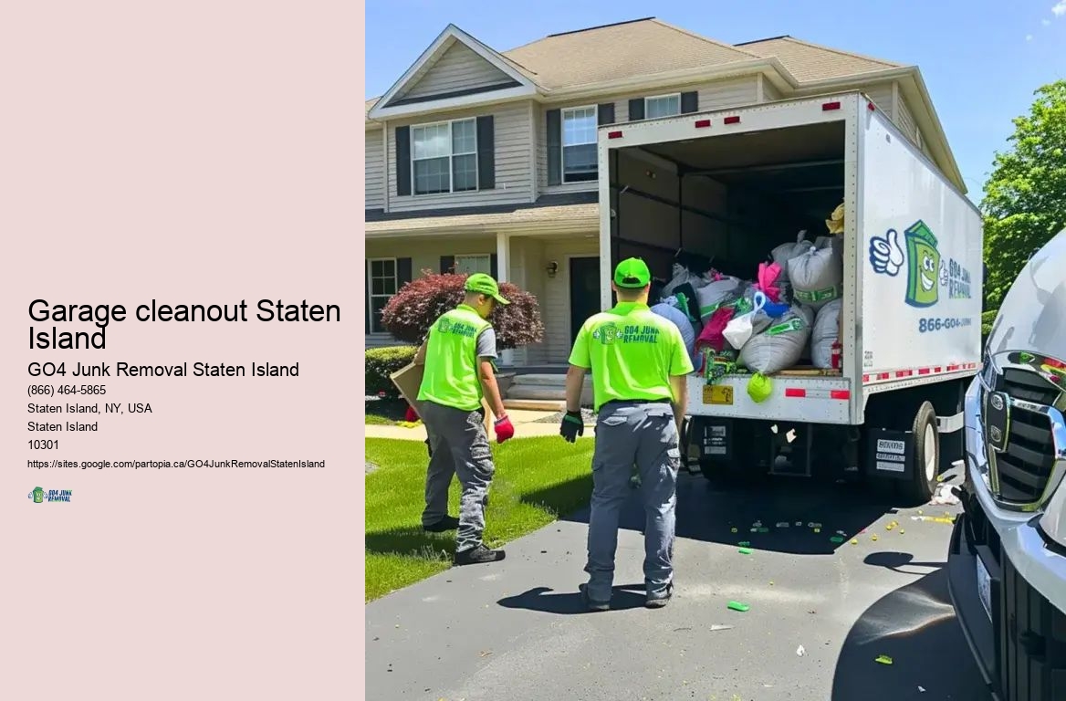 Efficient junk hauling Garage cleanout Staten Island