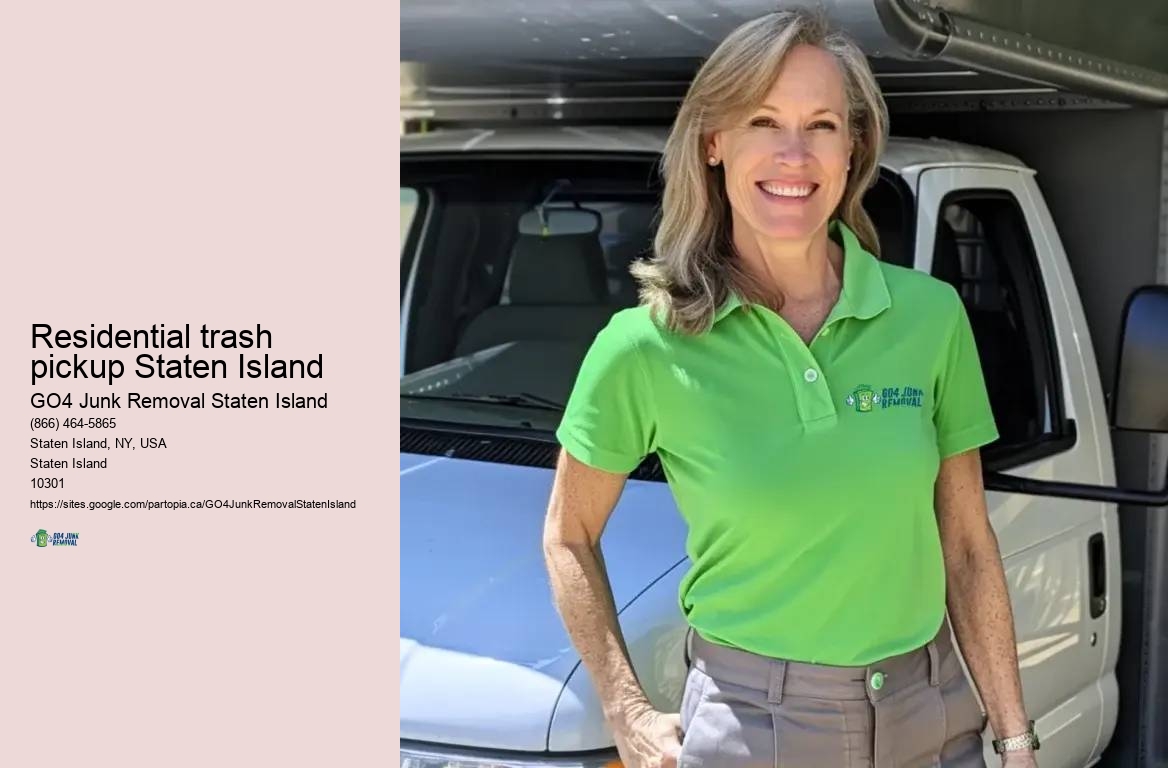 Residential trash pickup Staten Island junk hauling service