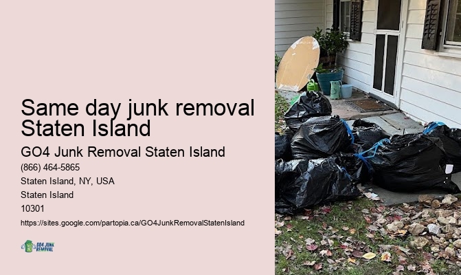 Same day junk removal Staten Island debris cleanup